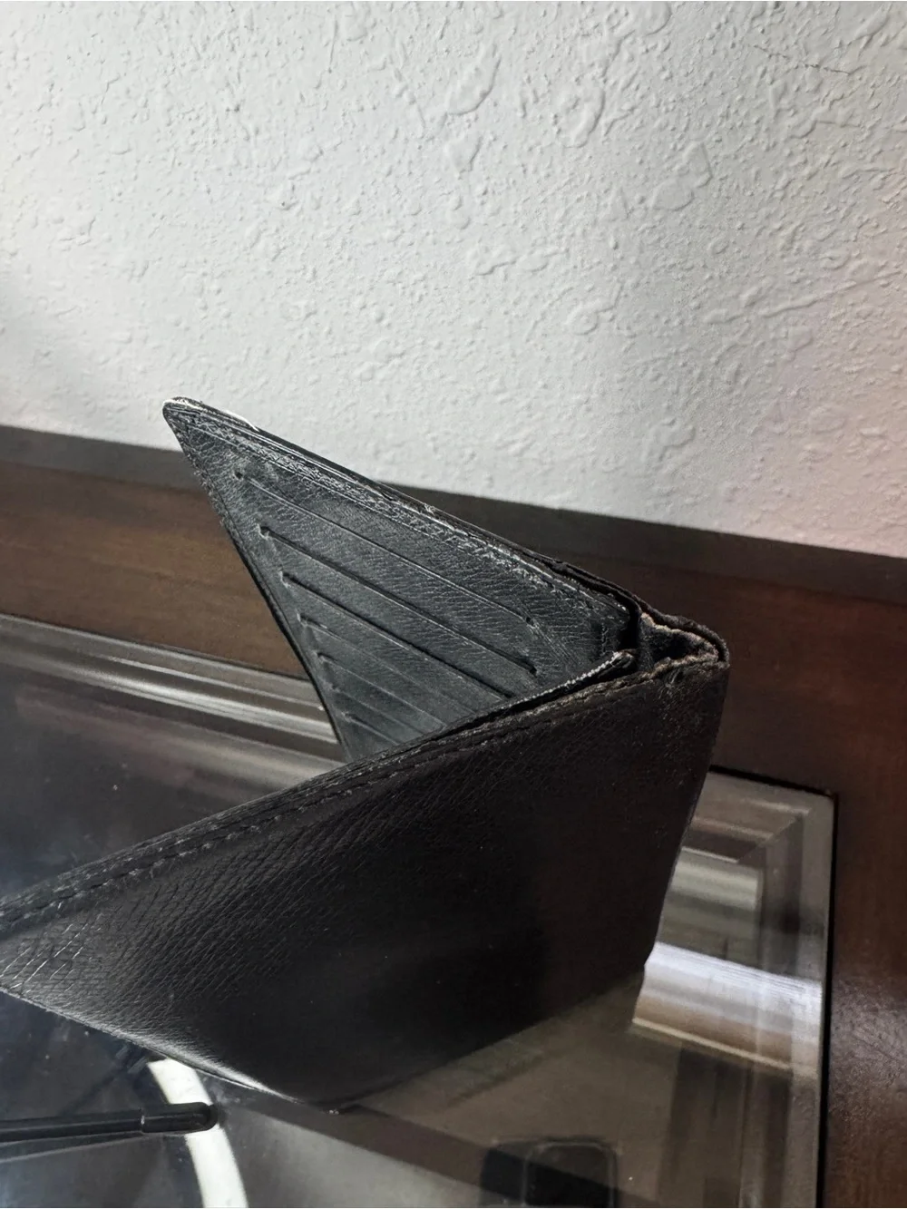 Louis Vuitton Black Taiga Long Wallet